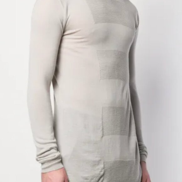 Rick Owens Beige Wool Hooded Sweater - Size Medium - Picture 1 of 7